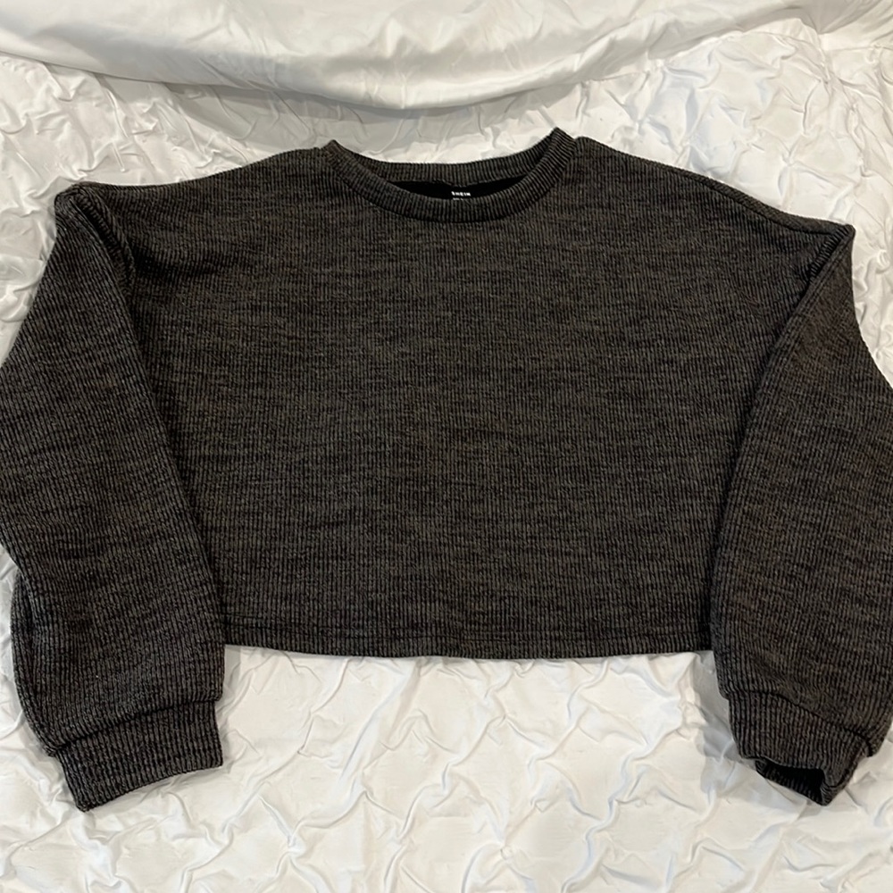 Maternity cropped sweater and skirt set
